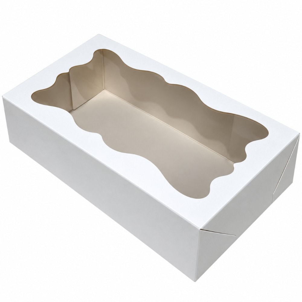 Caixa Papel Branca Visor 10X14X4 C/10