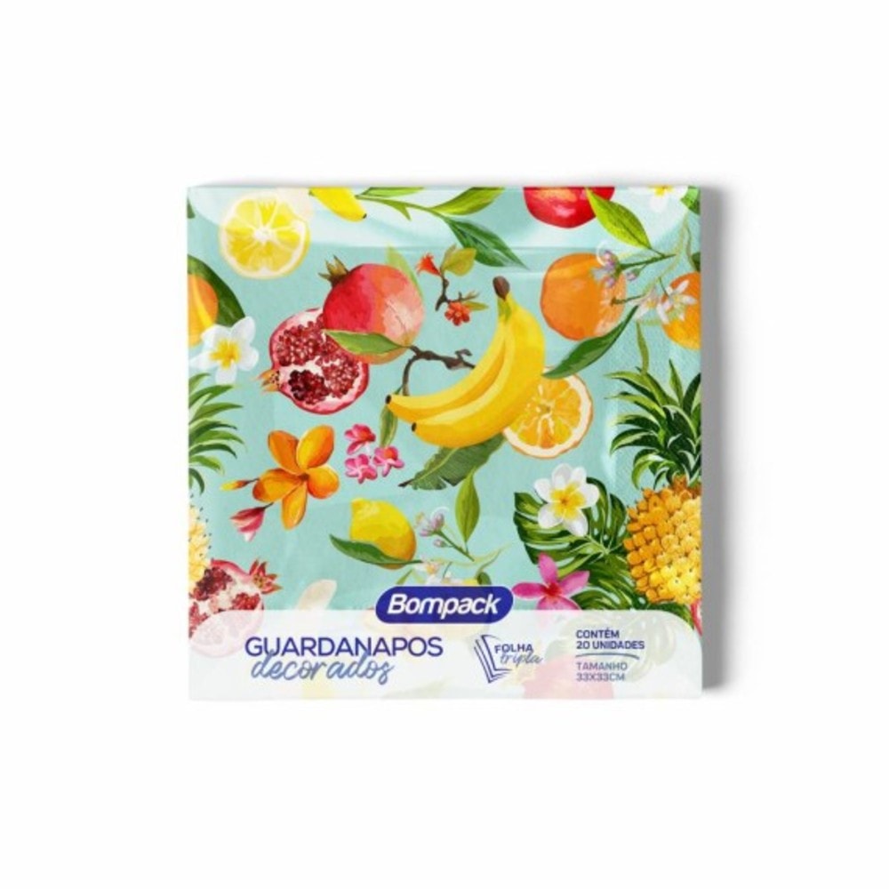 Guardanapo Dec 33X33Cm Frutas Tropic C20