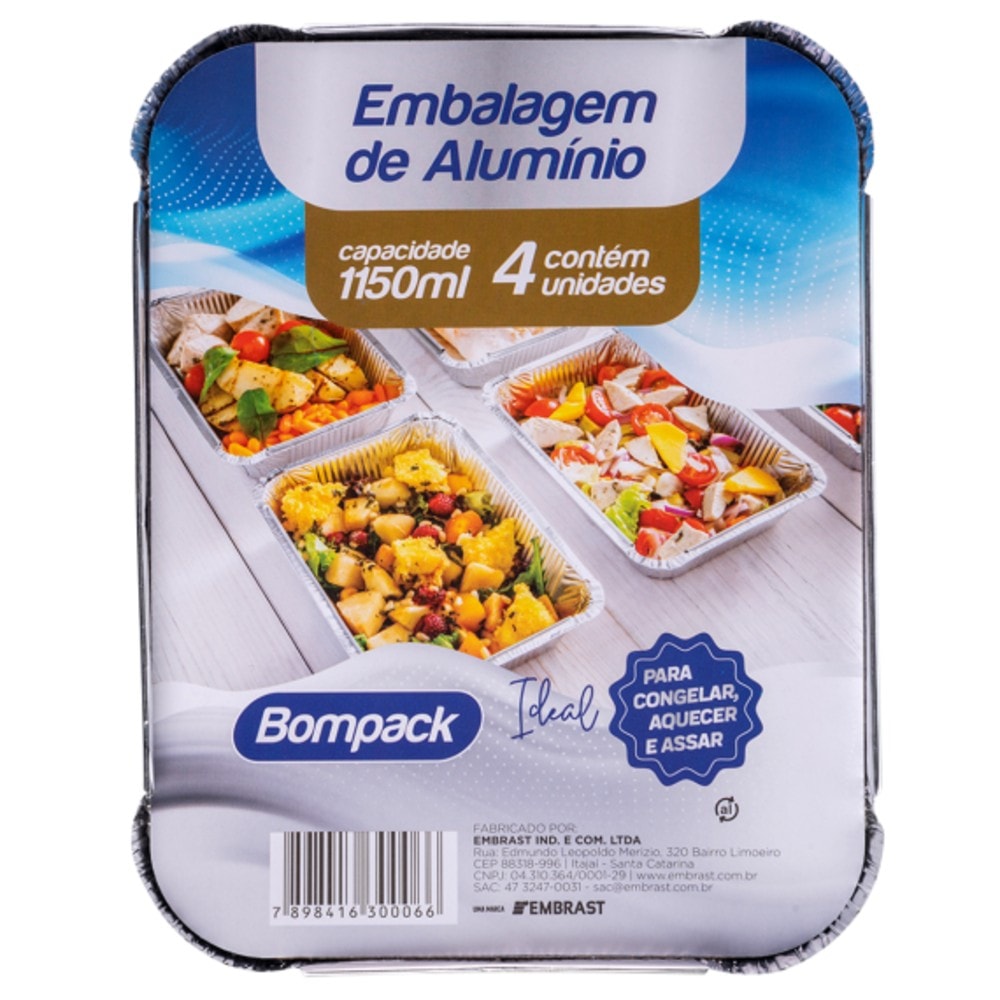 Formita Aluminio 1150Ml C/4