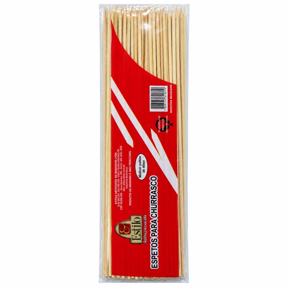 Espeto Madeira 25Cm C/80