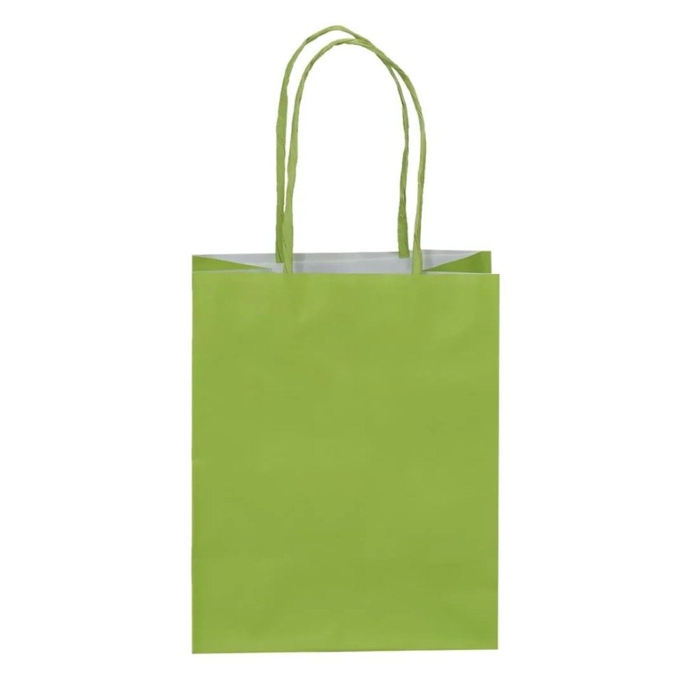 Sacola Pap Kraft 17,5X8,5X21,5 Verde Limão C10