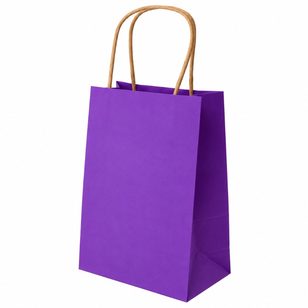 Sacola Pap Kraft 9,5X7,14,5 Roxo C10
