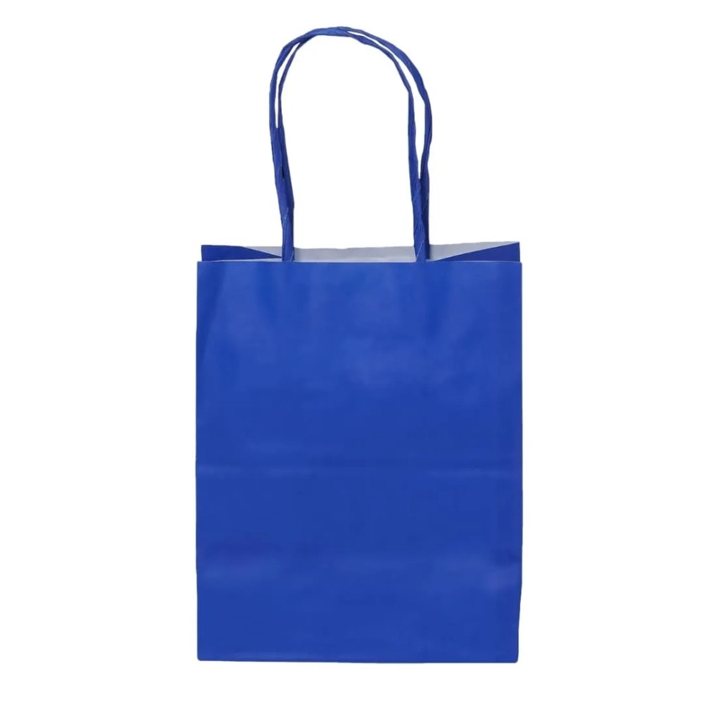 Sacola Pap Kraft 17,5X8,5X21,5 Azul Bic C/10
