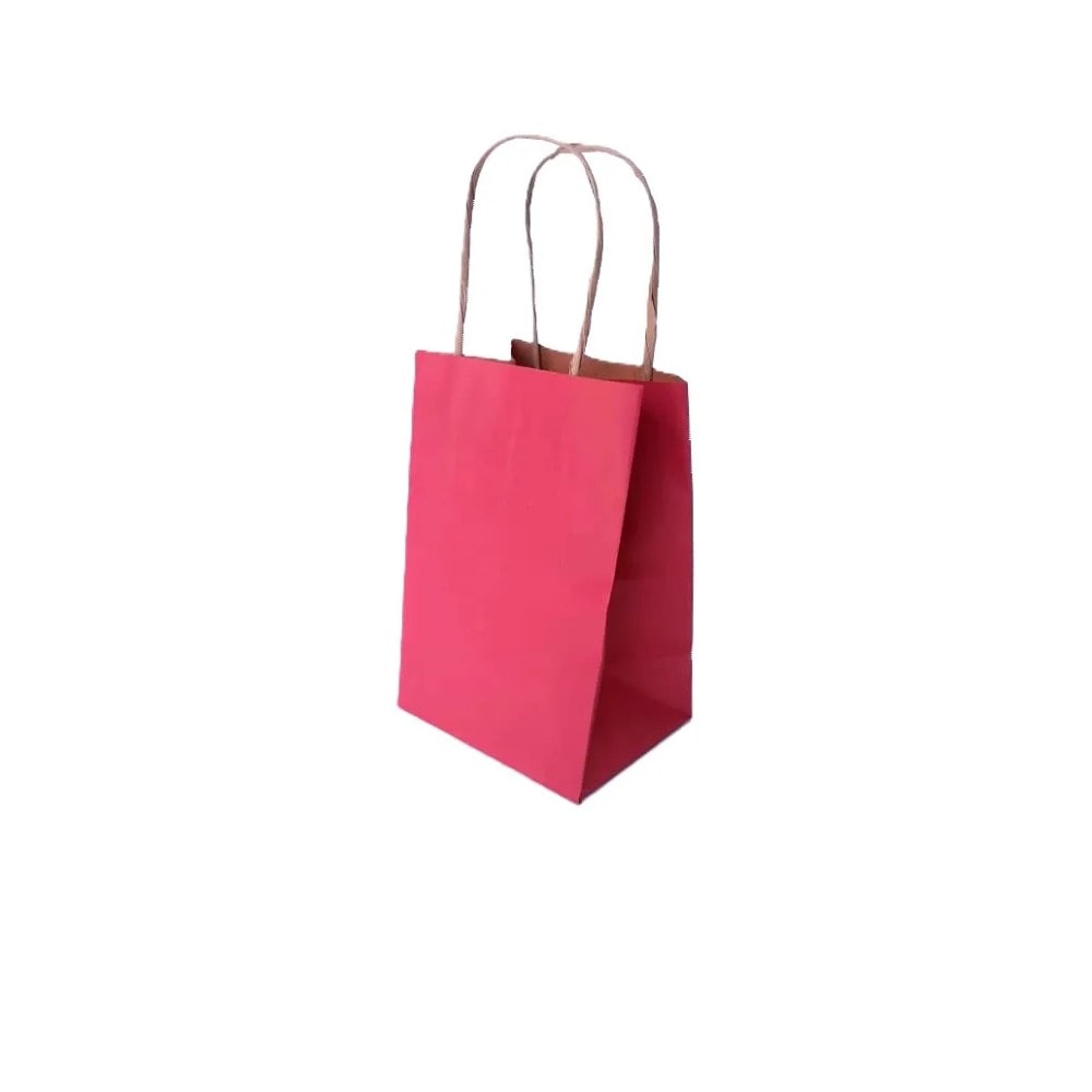 Sacola Pap Kraft 9,5X7,5X14,5 Pink C10