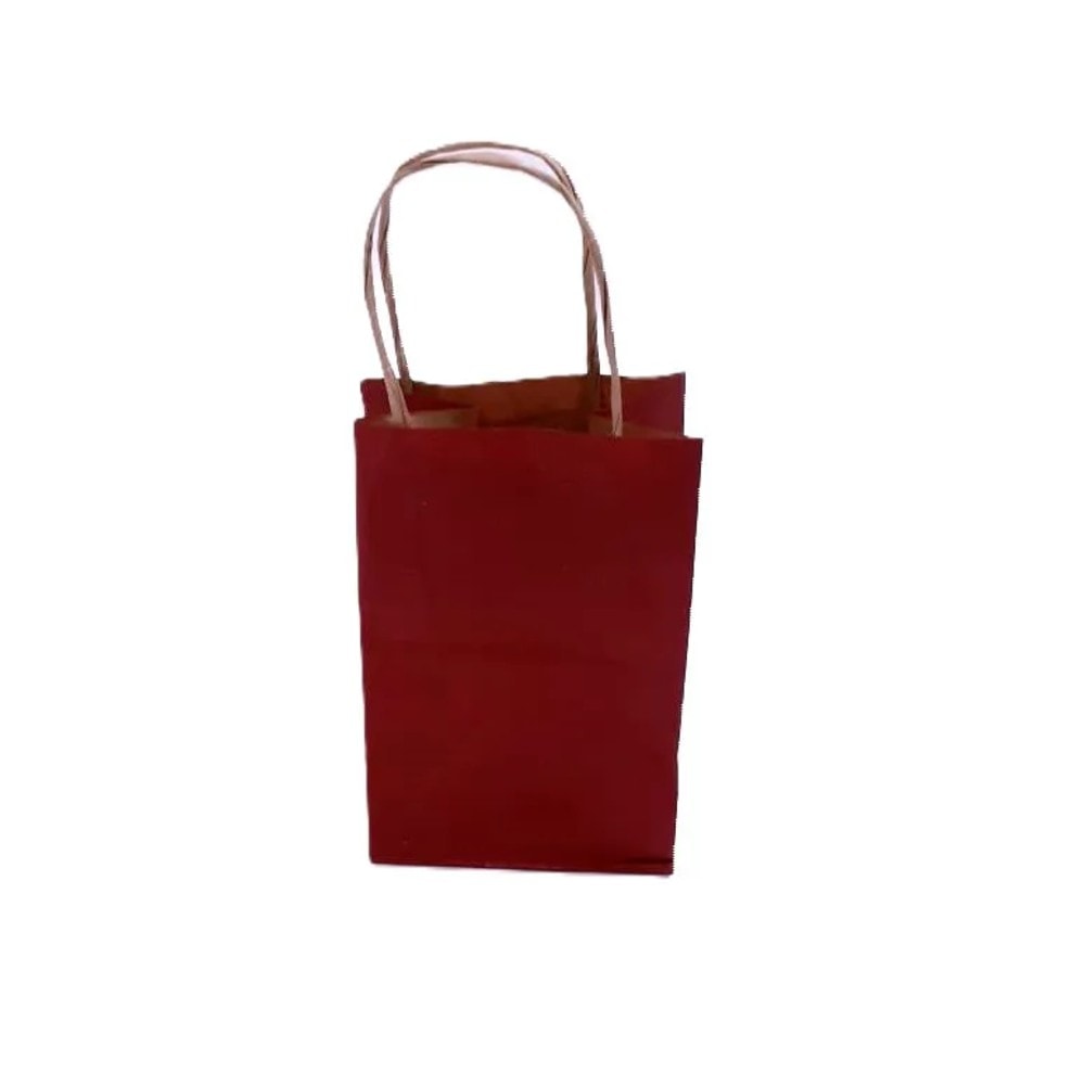 Sacola Pap Kraft 9,5X7,5X14,5 Marsala C/10