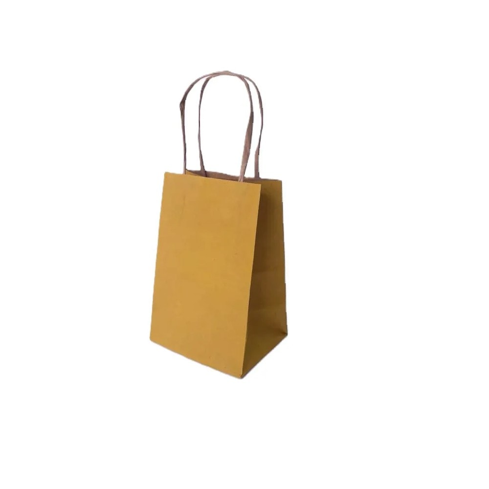 Sacola Pap Kraft 9,5X7,14,5 Amrelo C10
