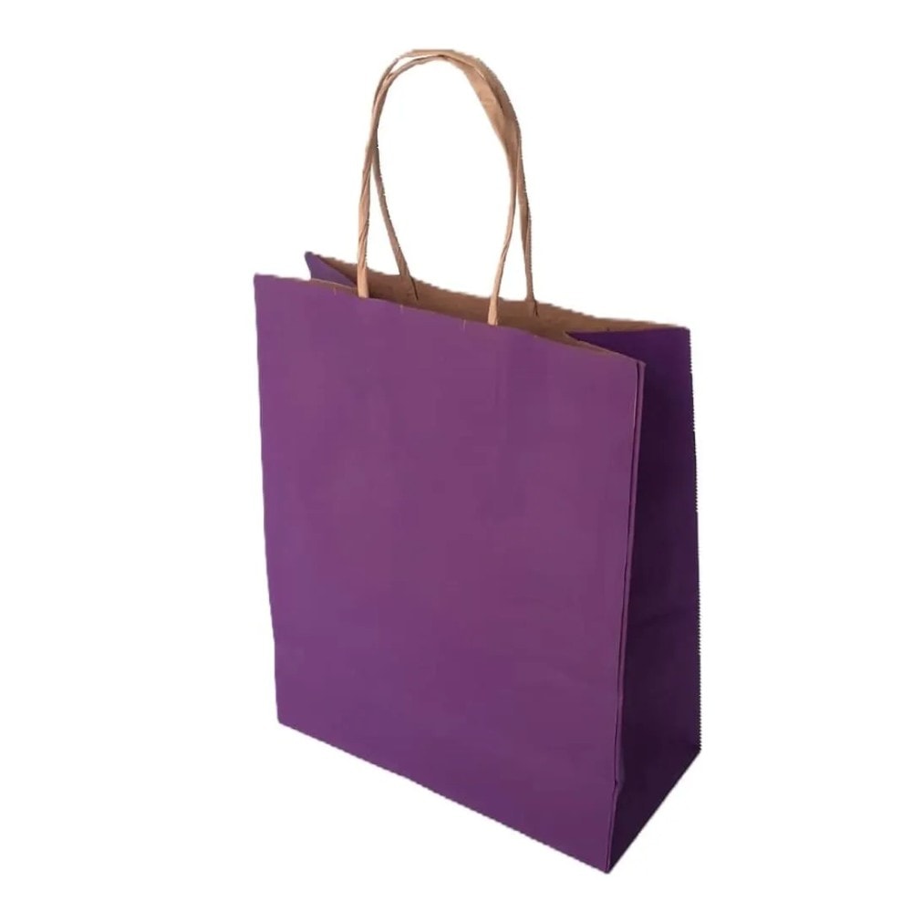 Sacola Pap Kraft 17,5X8,5X21,5 Roxo C10