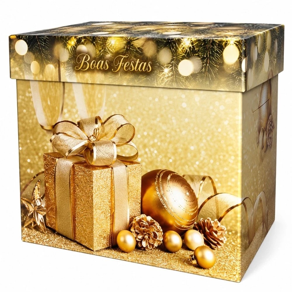 Bau Papel Natal 36X22X32X6Cm
