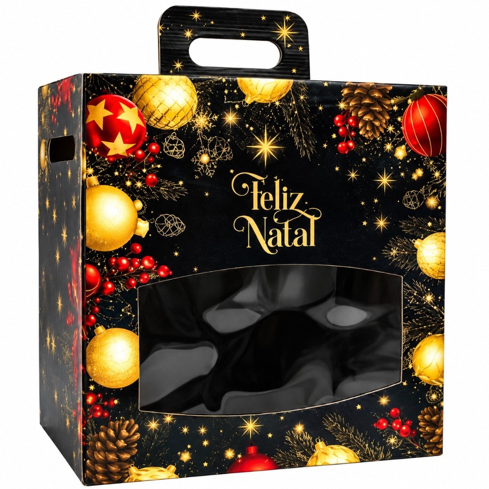 Caixa Papel 29X19X35Cm Natal Visor