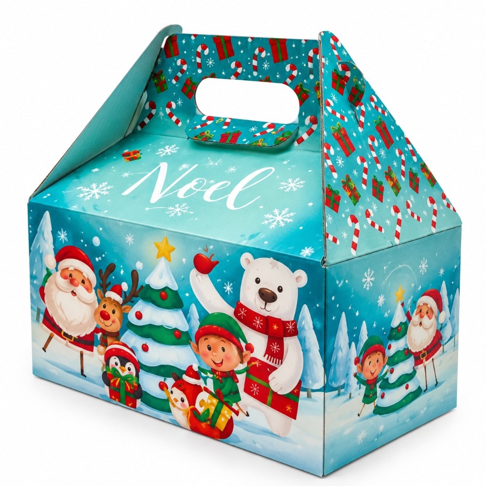 Caixa Papel Mini Maleta 16X8X22 Feliz Na