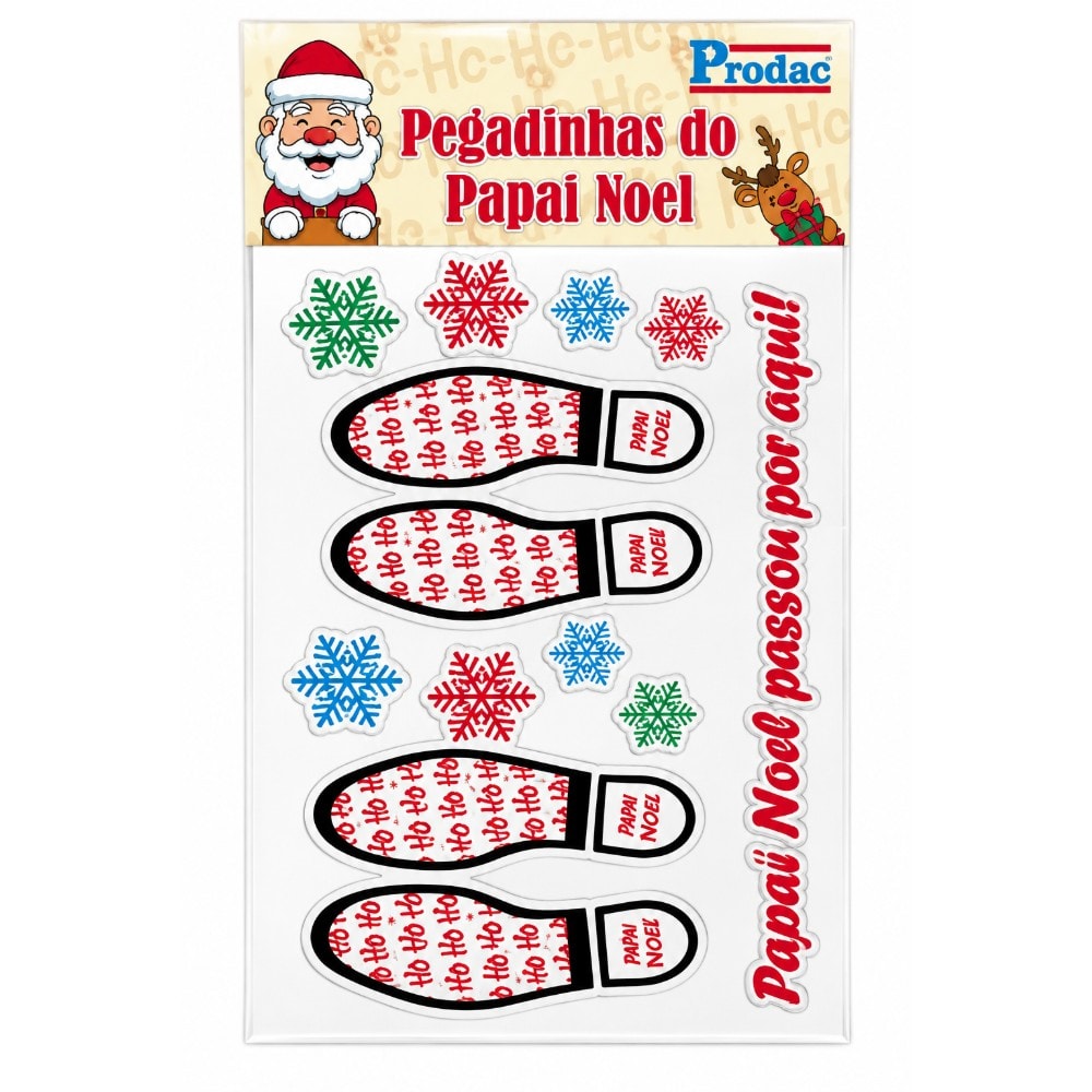 Cartela Adesiva Pegadinhas Noel