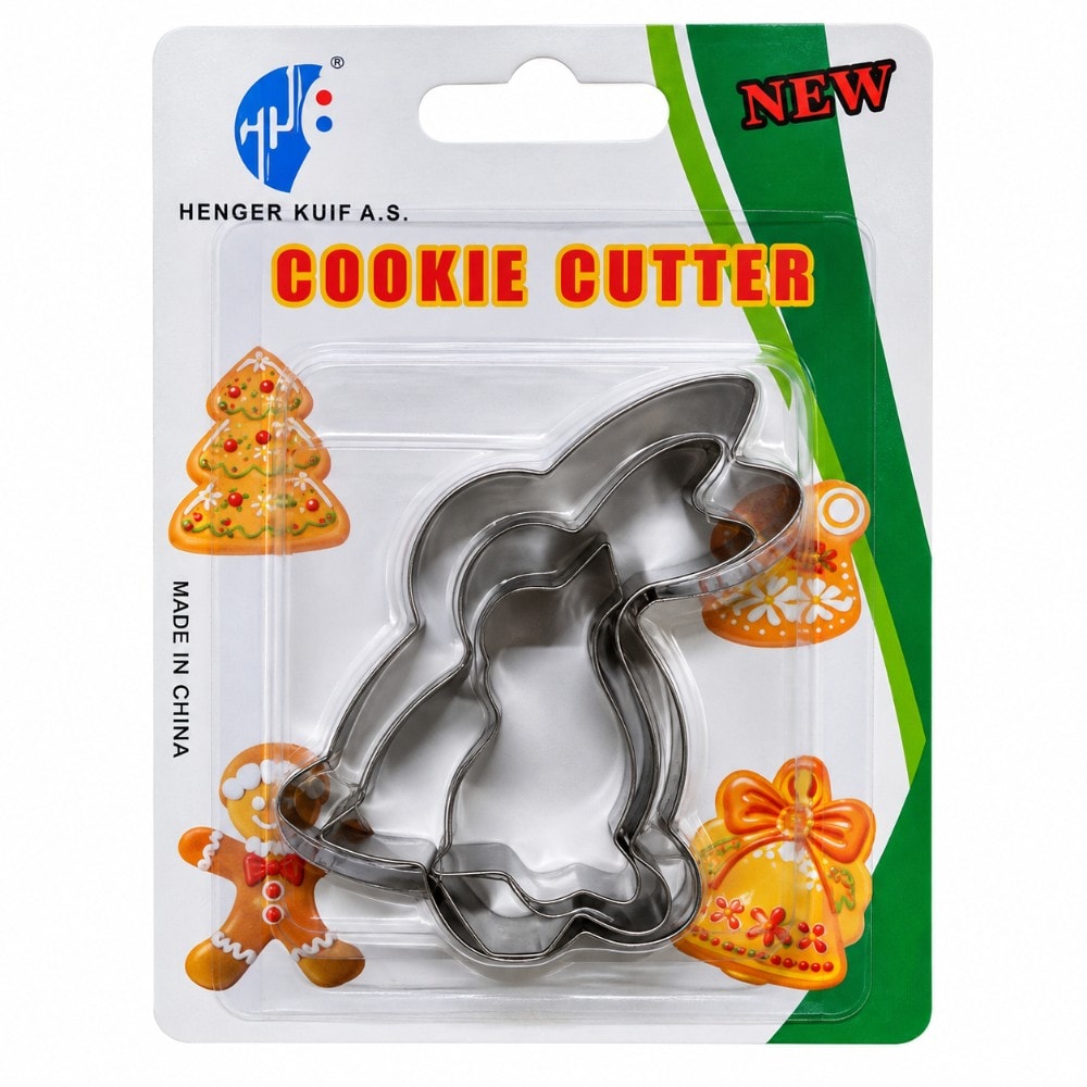 Cortador Inox Coelho 8Cm C/3