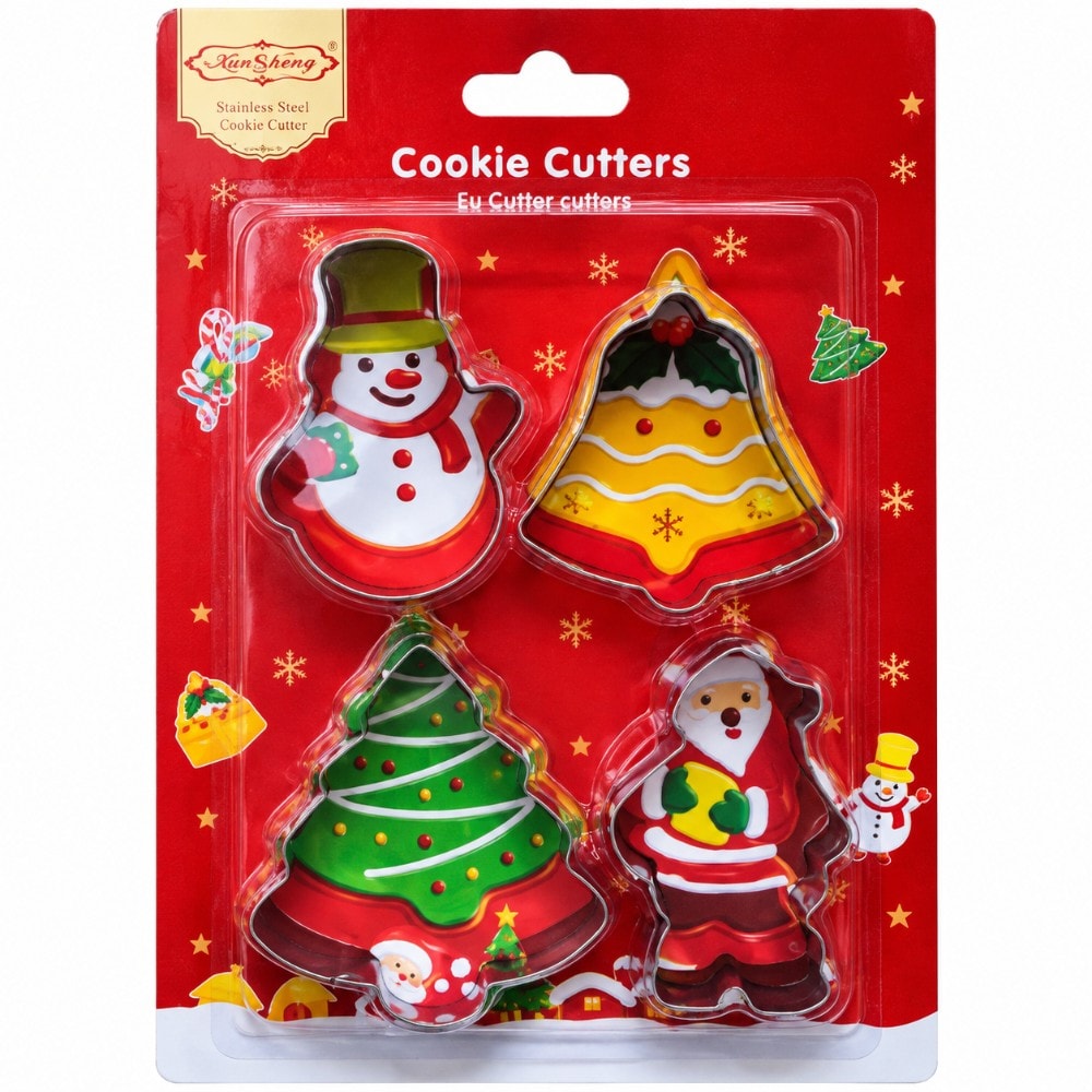 Cortador Inox Natal 4Pcs 6028
