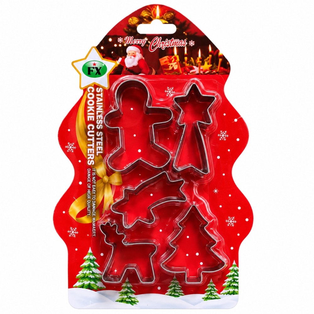 Cortador Inox Natal 6Pcs 6031