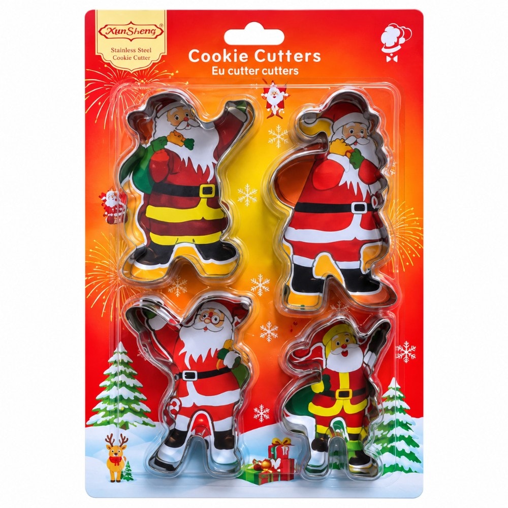 Cortador Inox Papai Noel C/4