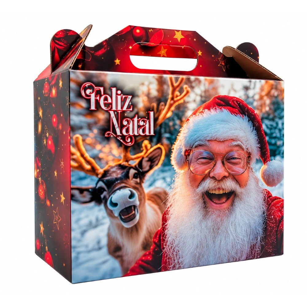 Maleta Papel M 30X15X25Cm Natal