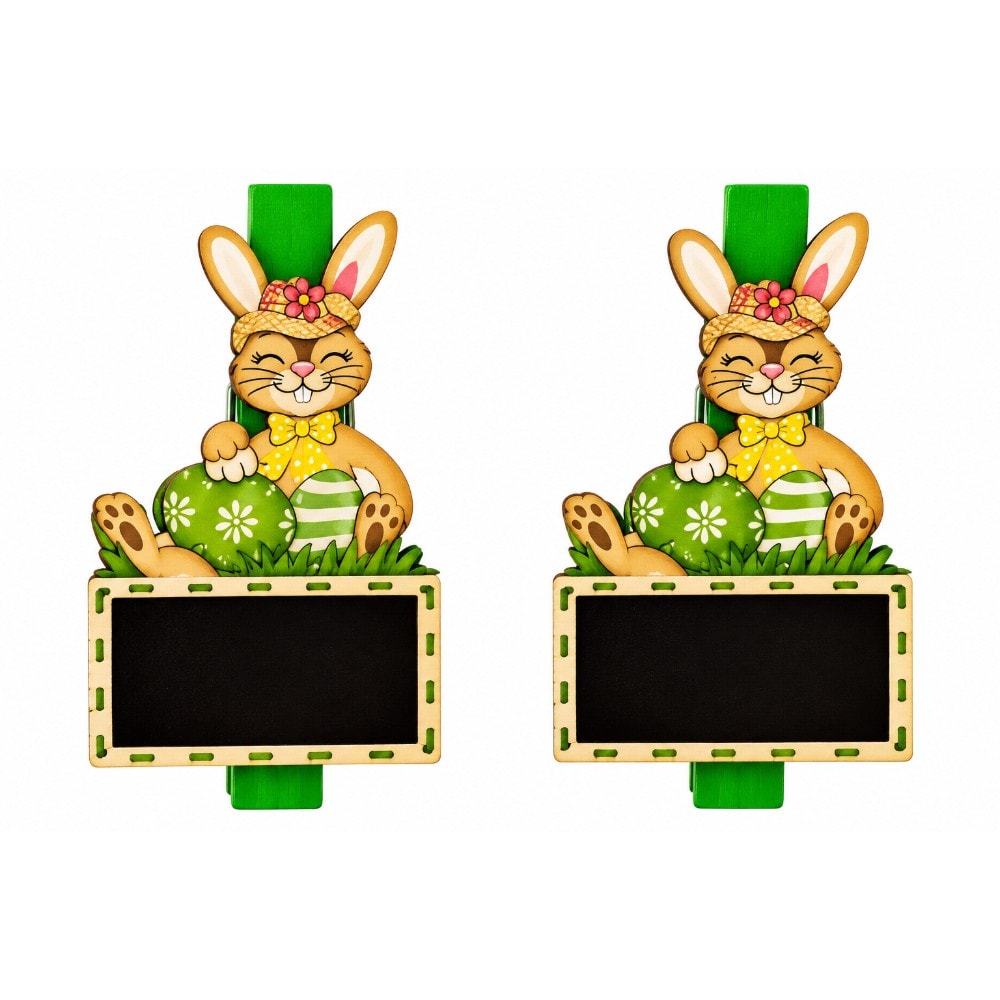 Mini Prendedor Coelho 4,5Cm C/6