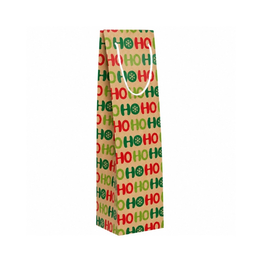 Sacola Kraft Bebida 10X10X39Cm Boa Festa