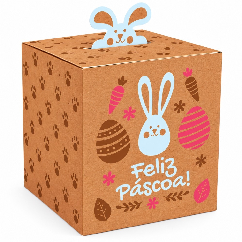 Caixa Pop Up Kraft Pascoa Basica C/10