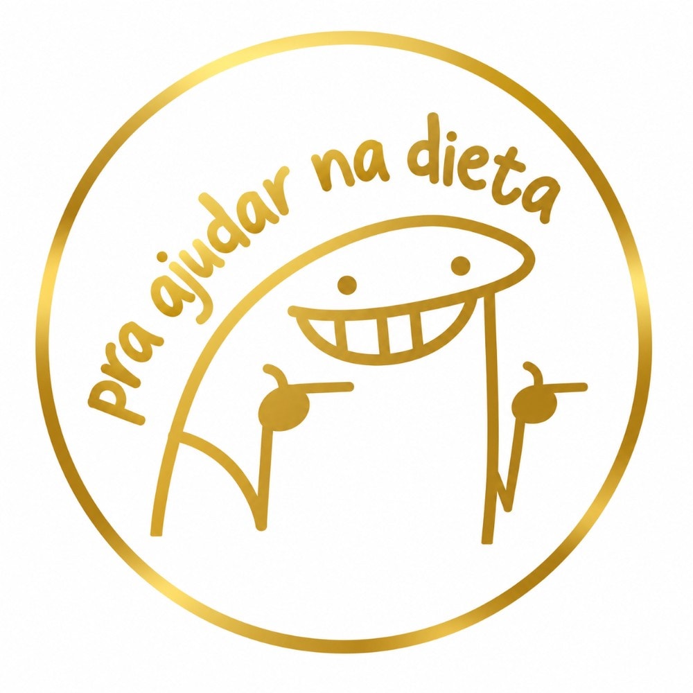 Etiqueta Adesiva Ajudar Na Dieta C/40