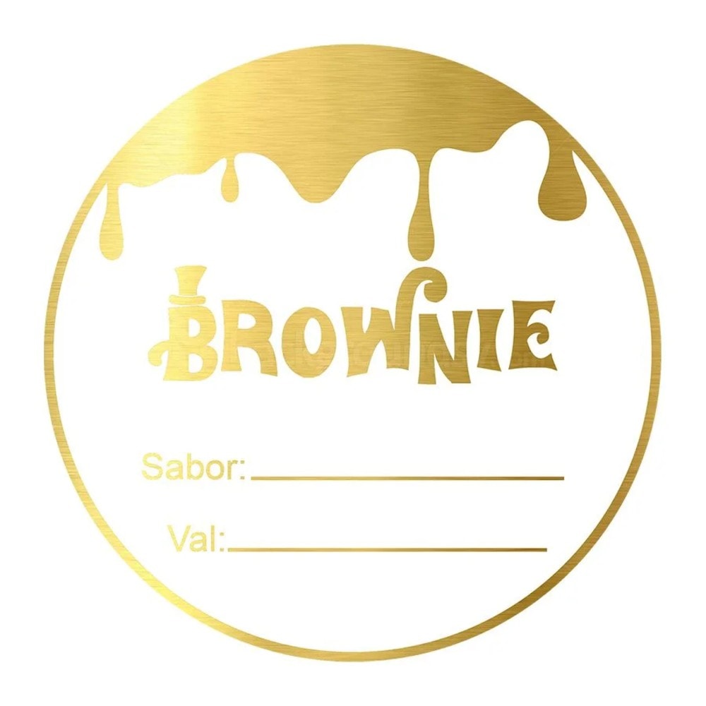 Etiqueta Adesiva Brownie Wonka C/50