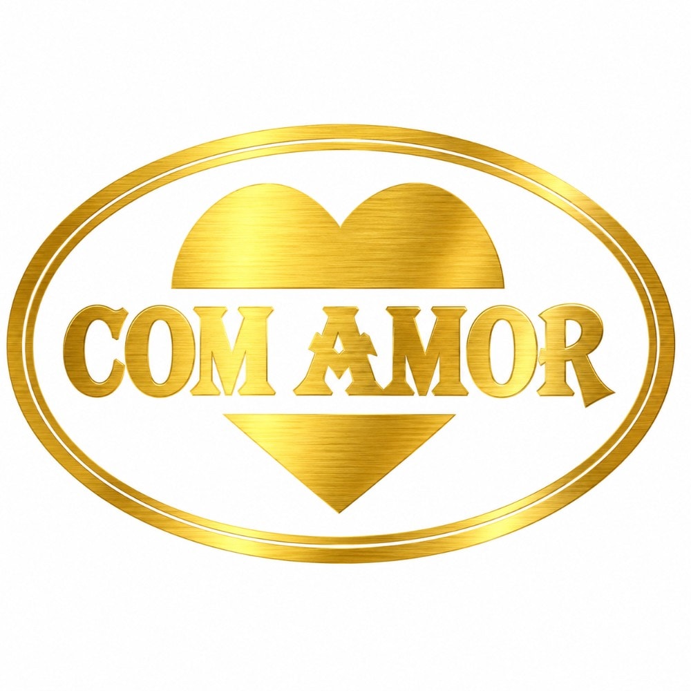 Etiqueta Adesiva Com Amor C/100