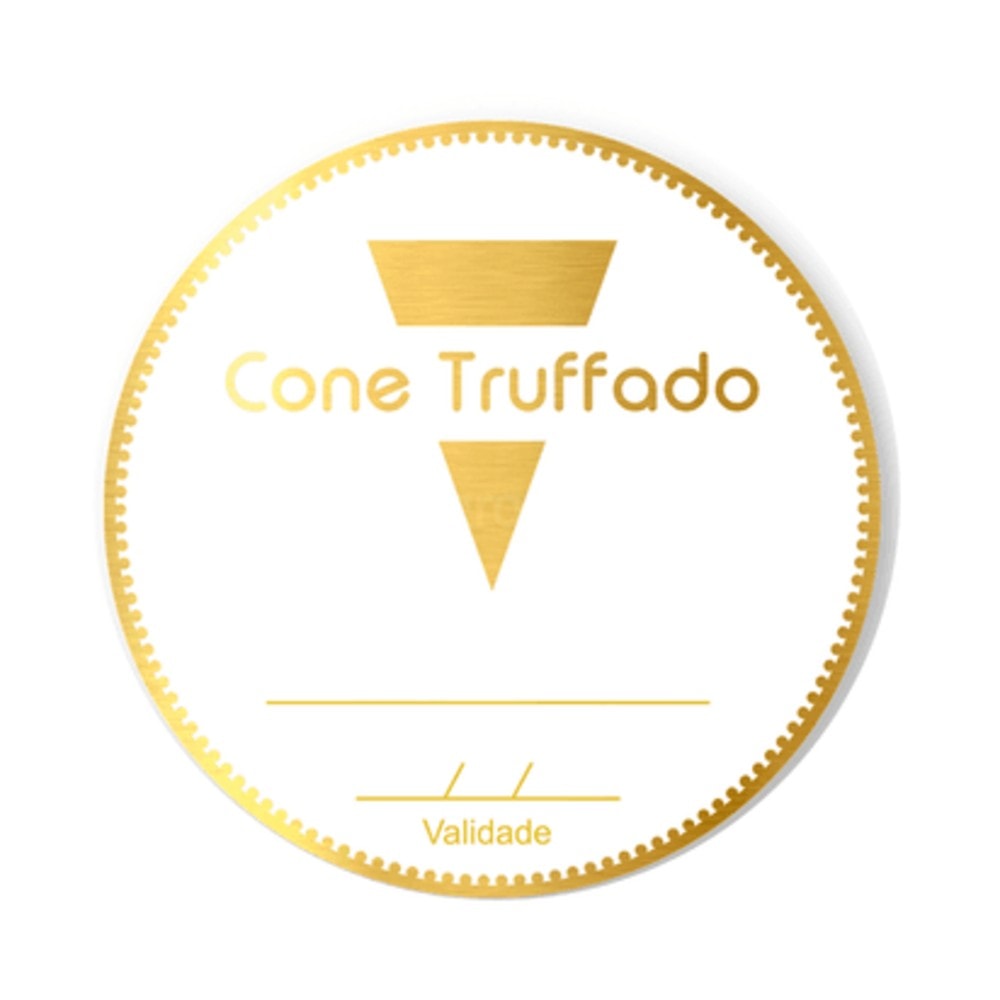 Etiqueta Adesiva Cone Trufado C/50