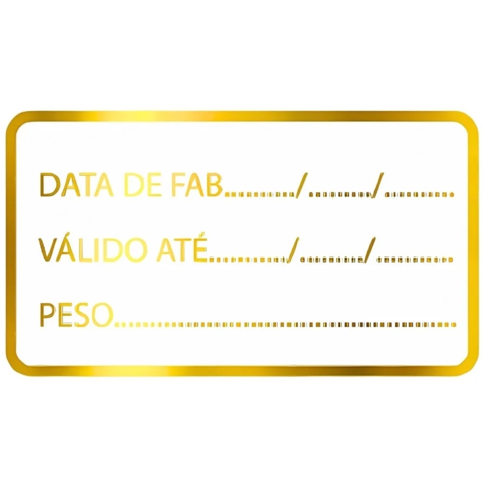 Etiqueta Ades Data/Peso/Validade C/100
