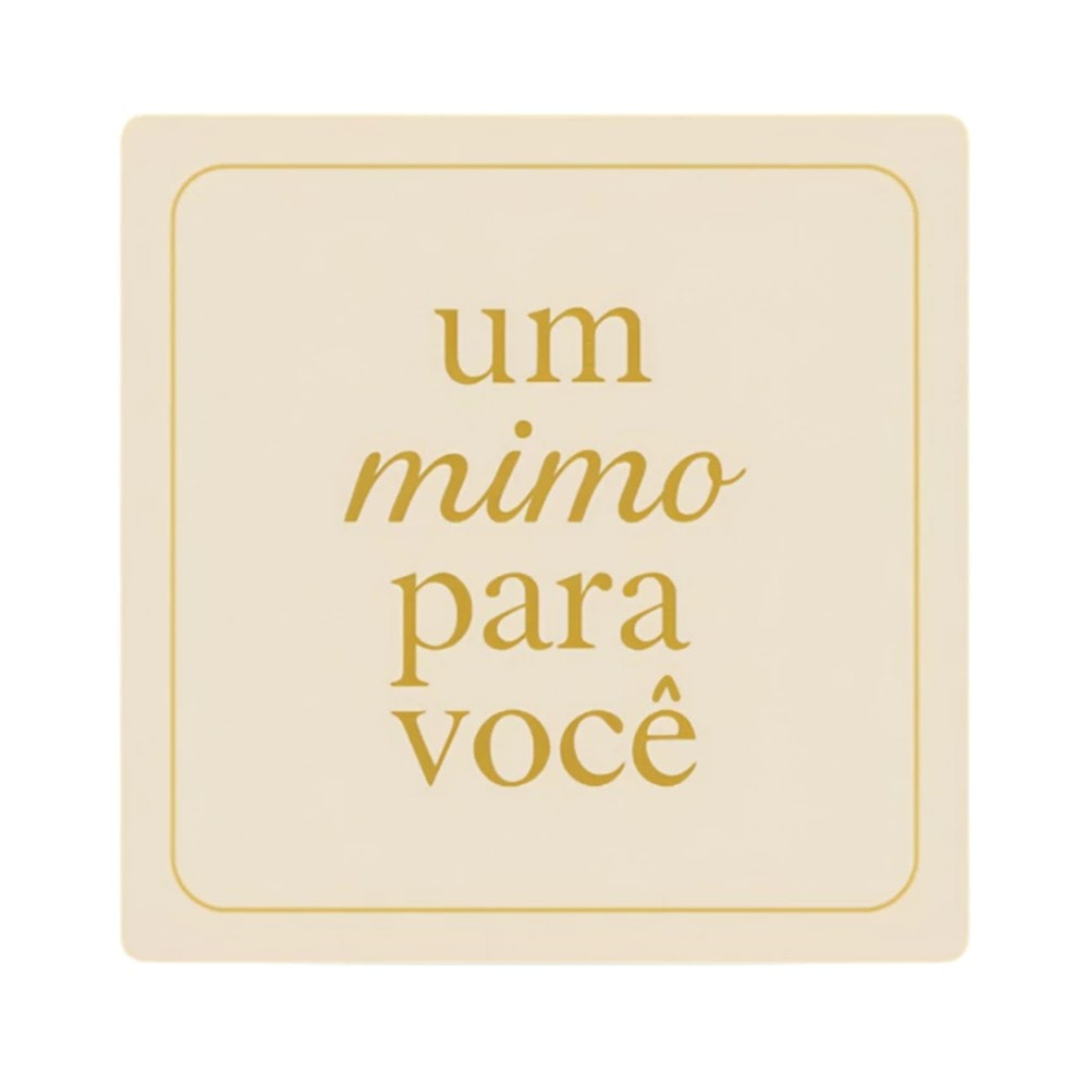 Etiqueta Adesiva Mimo Voce Bege C/30